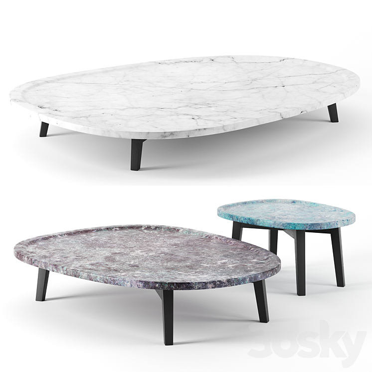 VIETRI tables by Baxter 3DS Max - thumbnail 1