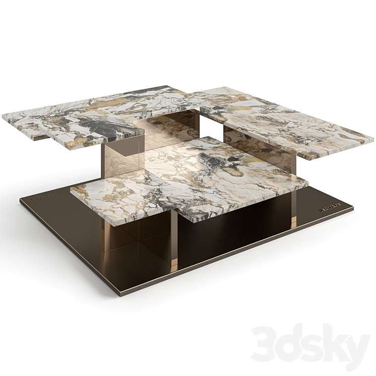 Visionnaire Building coffee table 3DS Max Model - thumbnail 3