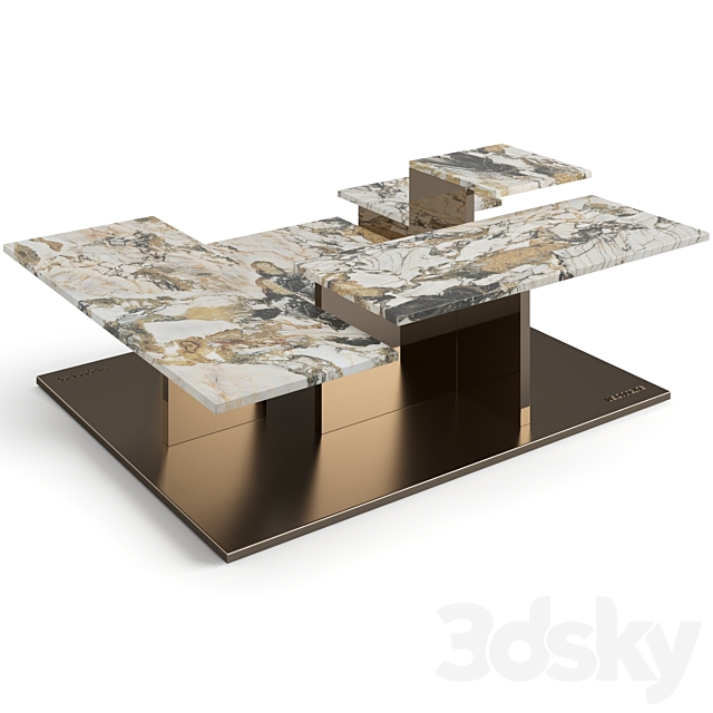 Visionnaire Building coffee table 3DS Max Model - thumbnail 4