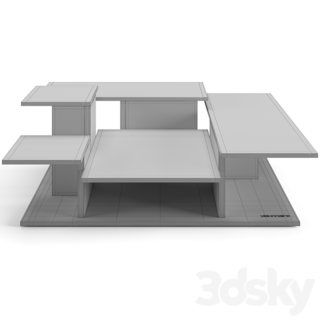 Visionnaire Building coffee table 3DS Max Model - thumbnail 5