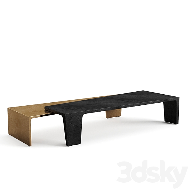 Visionnaire Lego low table 3DS Max Model - thumbnail 3