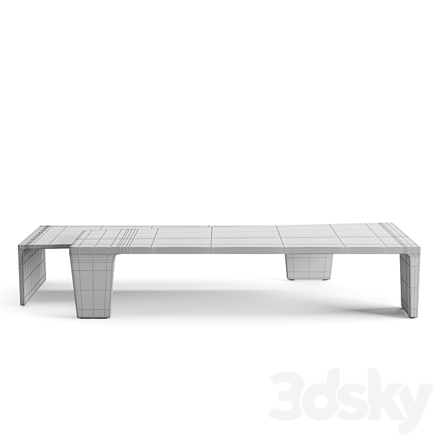 Visionnaire Lego low table 3DS Max Model - thumbnail 4