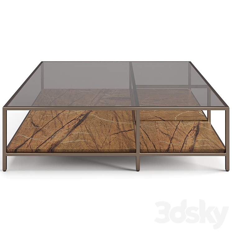 Visionnaire Mondrian coffee table 3DS Max Model - thumbnail 2