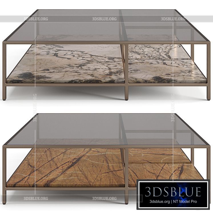 Visionnaire Mondrian coffee table 3DS Max - thumbnail 3