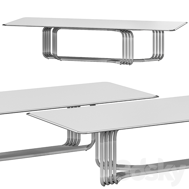 Visionnaire Vincent Table 3DS Max Model - thumbnail 2