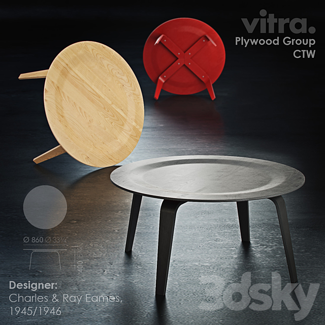 Vitra. Plywood Group – CTW 3DSMax File - thumbnail 1