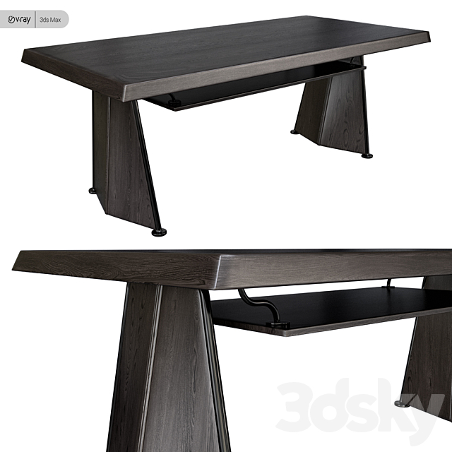 Vitra TRAPEZE table 3DSMax File - thumbnail 1