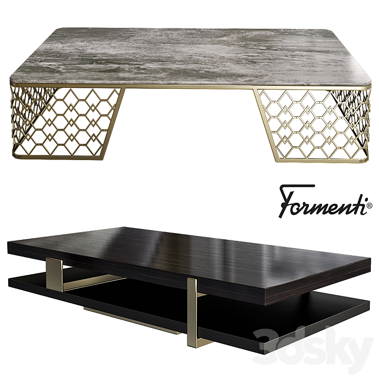 Vogue Coffee Table by Formenti 3DS Max - thumbnail 1