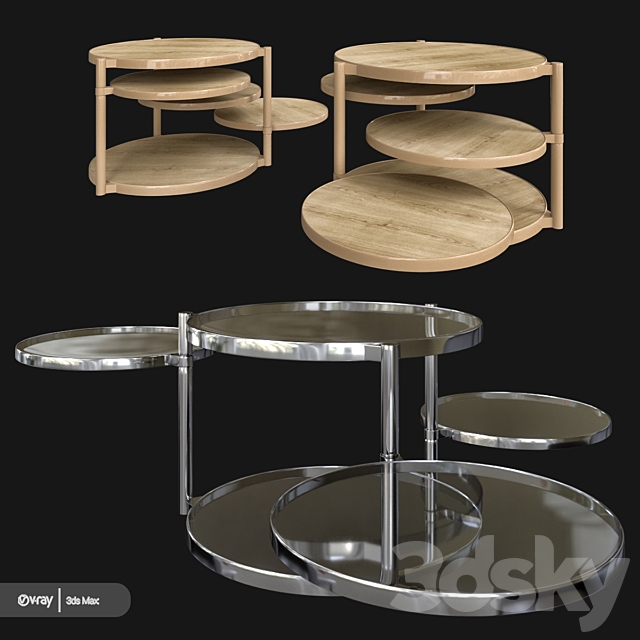 Wade logan cotham coffee table 3DSMax File - thumbnail 1