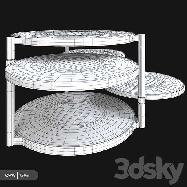 Wade logan cotham coffee table 3DSMax File - thumbnail 3