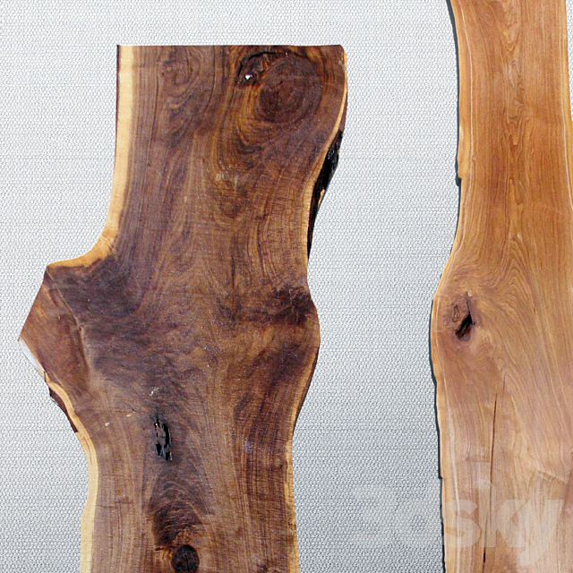 Walnut Slabs | Slabs from walnut 3DSMax File - thumbnail 2