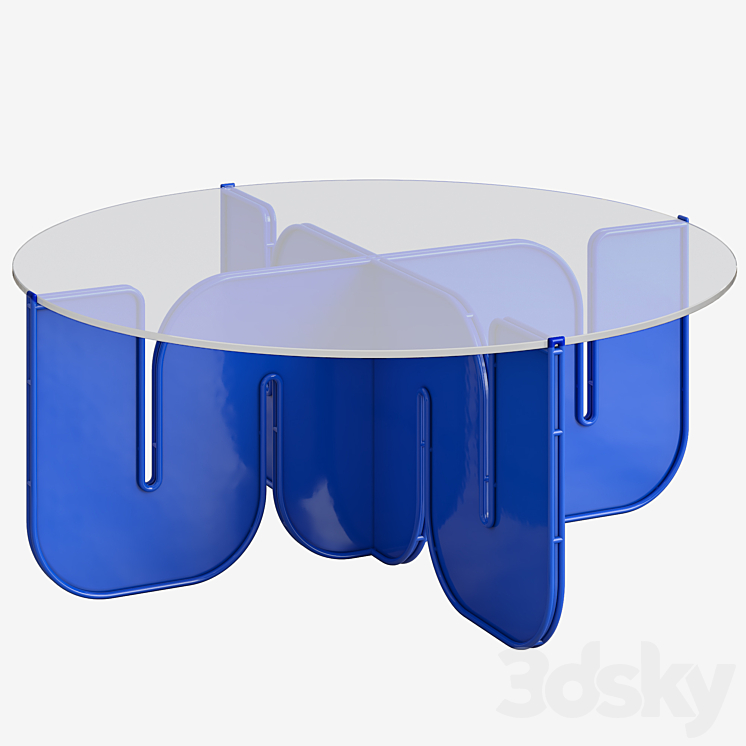 Wave Table by Bend Goods 3DS Max Model - thumbnail 3