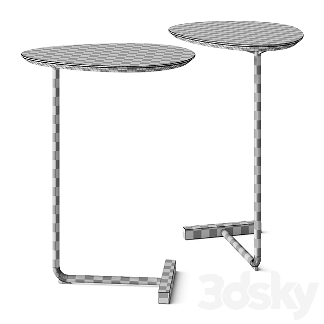 West Elm Charley C Side Table 3DS Max Model - thumbnail 2