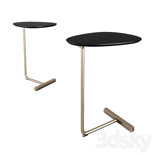 West Elm Charley C Side Table Dark Mineral 3DSMax File - thumbnail 1