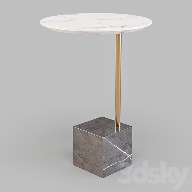 West Elm: Cube. Maisie and Murray – Drink and Side Tables Set 02 3DSMax File - thumbnail 3