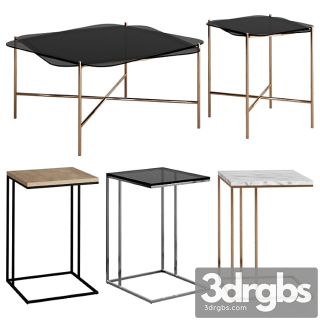 West Elm Tables 3 3dsmax Download - thumbnail 1