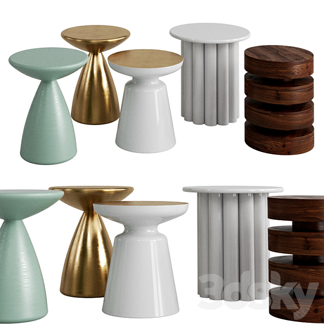 West elm tables 5 3DSMax File - thumbnail 1