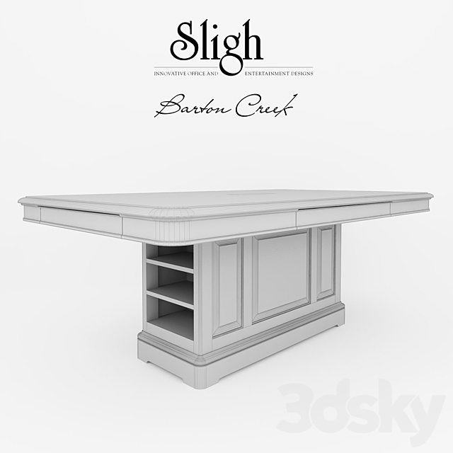 WESTLAKE DINING-WORK TABLE Sligh BARTON CREEK 3DS Max Model - thumbnail 3