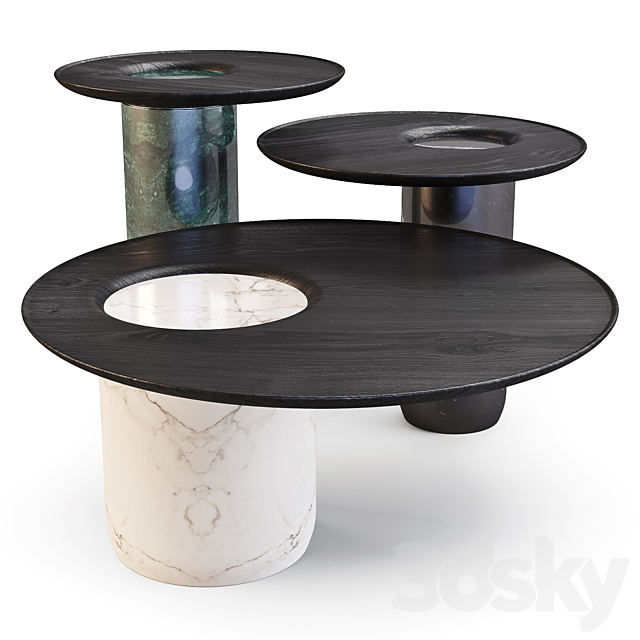 WeWood: Lago – Coffee Tables 3DSMax File - thumbnail 1