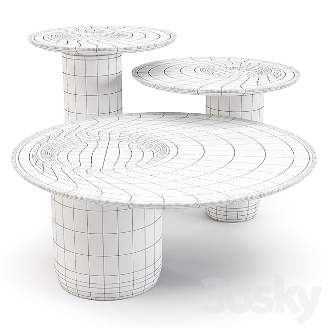 WeWood: Lago – Coffee Tables 3DSMax File - thumbnail 4