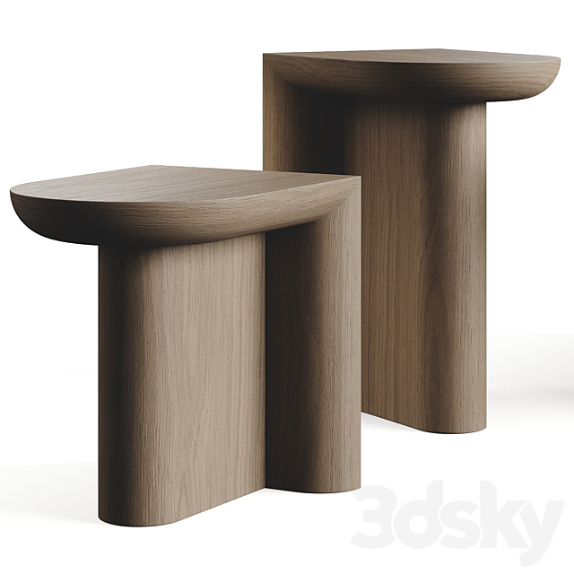 WeWood RE-FORM Coffee Side Tables 3DS Max Model - thumbnail 5