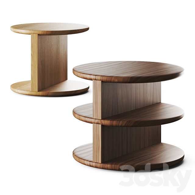 Wewood Triplex Duplex Coffee Table 3ds Max - thumbnail 1