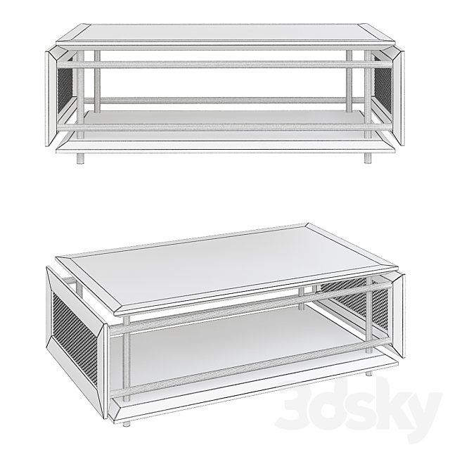 Wiener Box Coffee Table by Wiener GTV Design – Clippings 3DSMax File - thumbnail 2