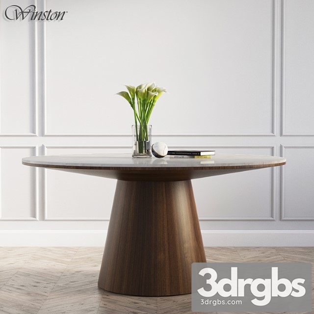 Winston dining table sandro 2 3dsmax Download - thumbnail 1