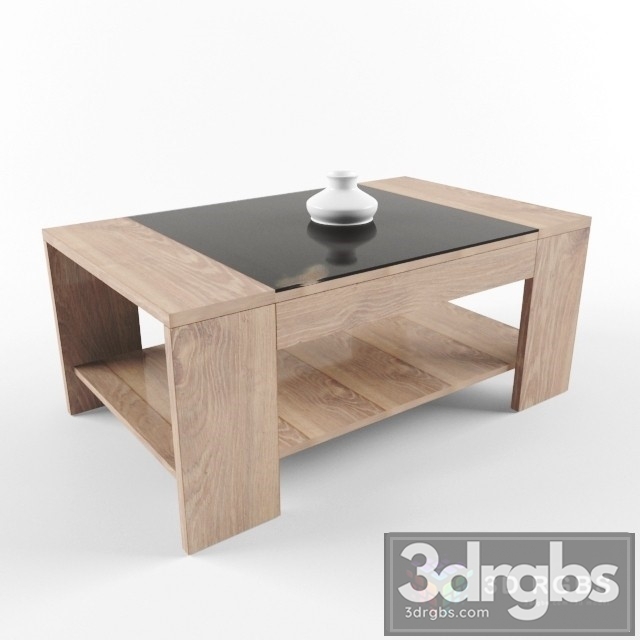 Wood Moderm Minimlism Table 3dsmax Download - thumbnail 1