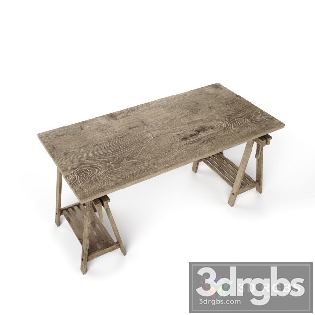 Wood Scand Table 3dsmax Download - thumbnail 1