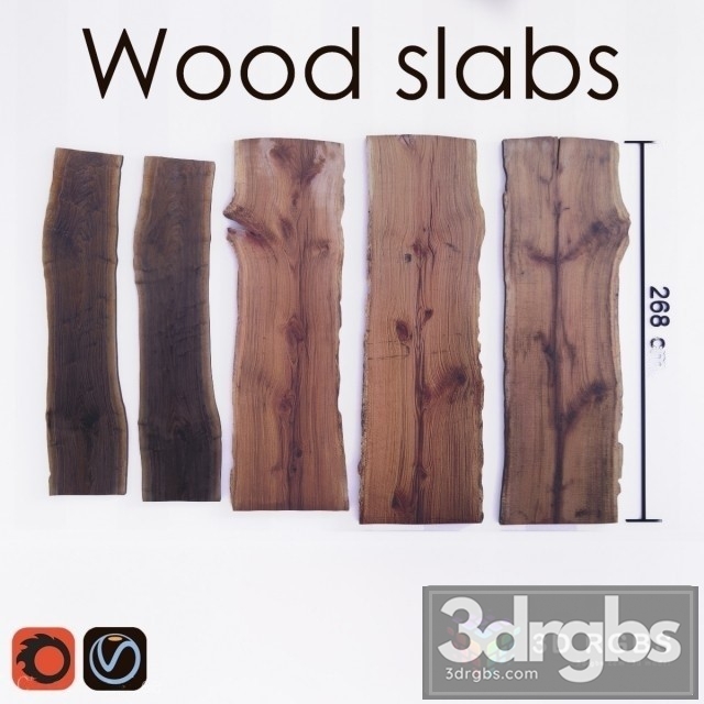 Wood Slab Slebi 3dsmax Download - thumbnail 1