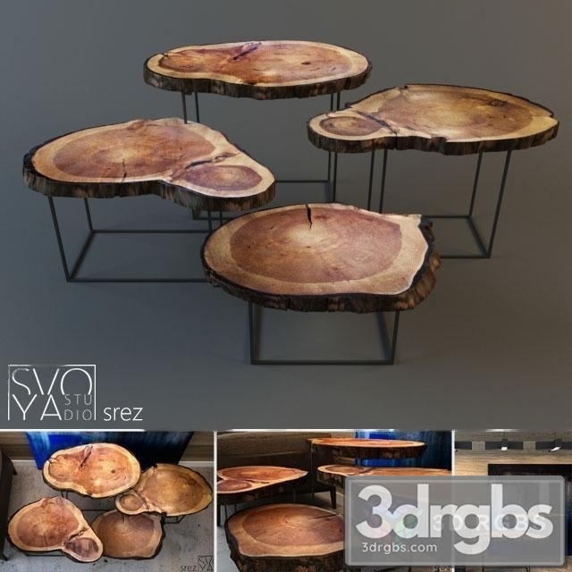 Wood Srez Table 3dsmax Download - thumbnail 1