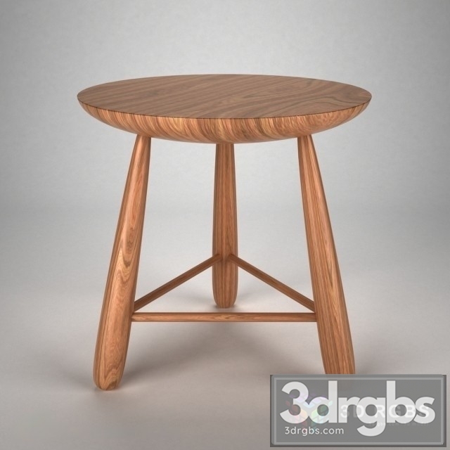 Wood Stol 3dsmax Download - thumbnail 1