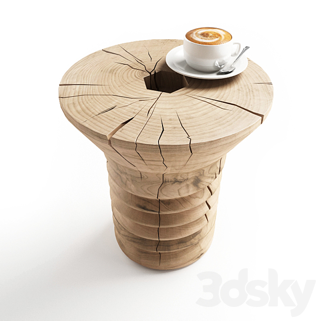 Wooden coffee table Riva 1920 3DSMax File - thumbnail 2