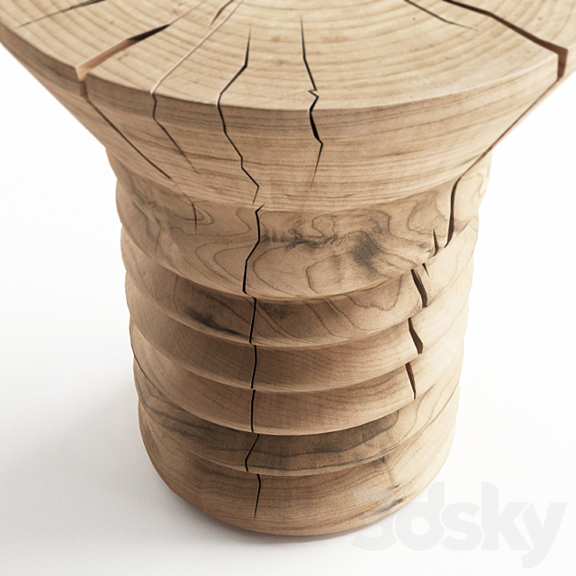 Wooden coffee table Riva 1920 3DSMax File - thumbnail 3