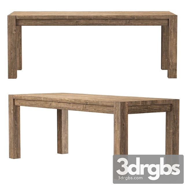 Wooden dining table - thumbnail 1