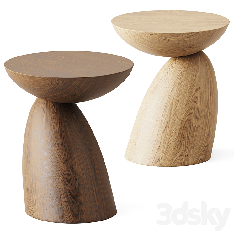 Wooden Parabel table by Eero Aarnio Originals 3DS Max - thumbnail 1