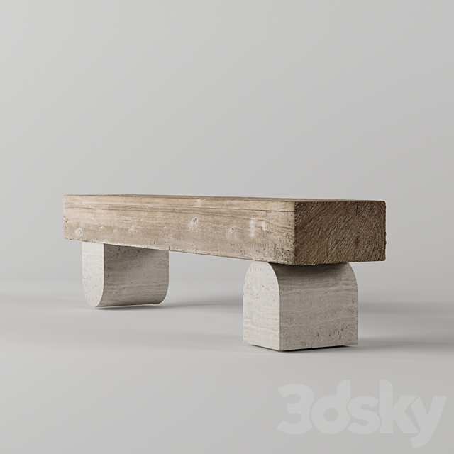 wooden table 3DSMax File - thumbnail 4