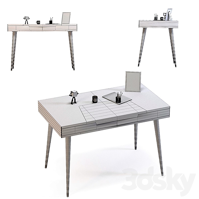 Writing Desk Happy Stay 3DSMax File - thumbnail 2