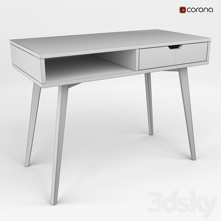 Writing table TAMHOLT from Jysk 3DS Max - thumbnail 2