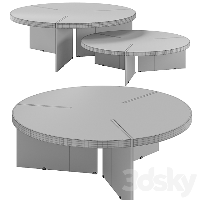 York Coffee Table 3ds Max - thumbnail 3