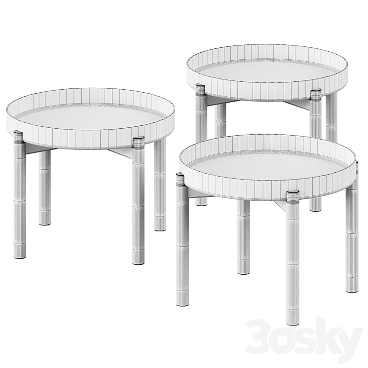 Ypperlig Coffee Table by Ikea 3DS Max Model - thumbnail 2