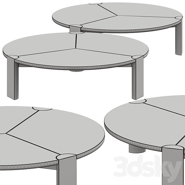 Zanette Bite Coffee Table 3DSMax File - thumbnail 2