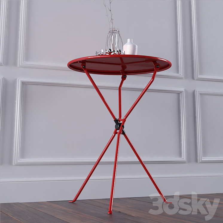 Zanotta Cumano folding table 3DS Max - thumbnail 2