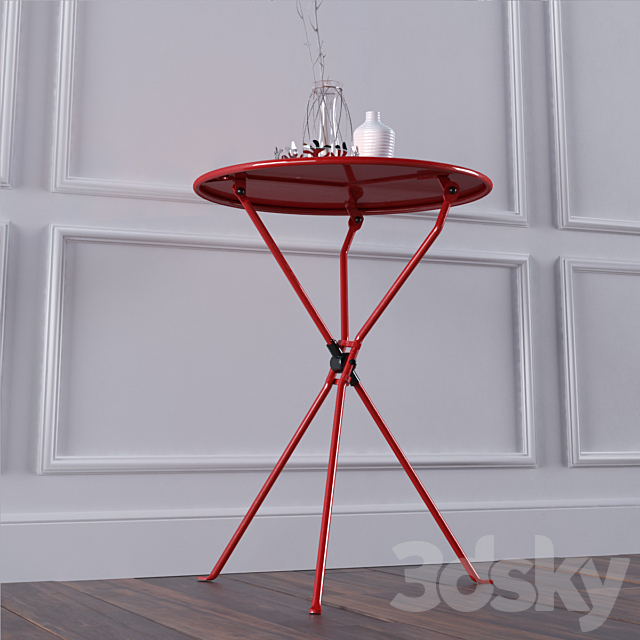 Zanotta Cumano folding table 3DSMax File - thumbnail 2