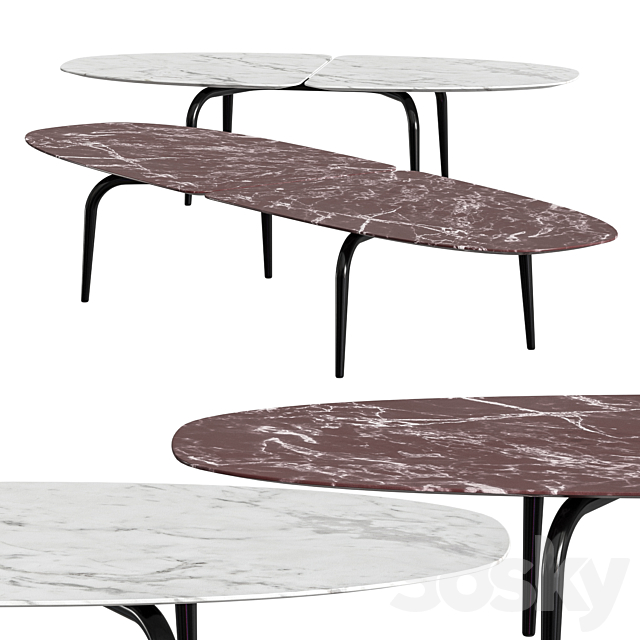 Zanotta Graphium Coffee Tables 3DSMax File - thumbnail 1