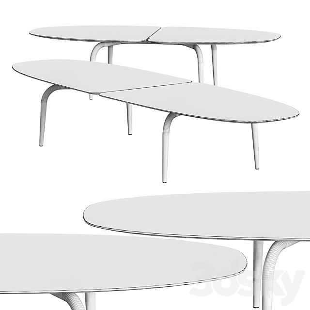 Zanotta Graphium Coffee Tables 3DSMax File - thumbnail 2