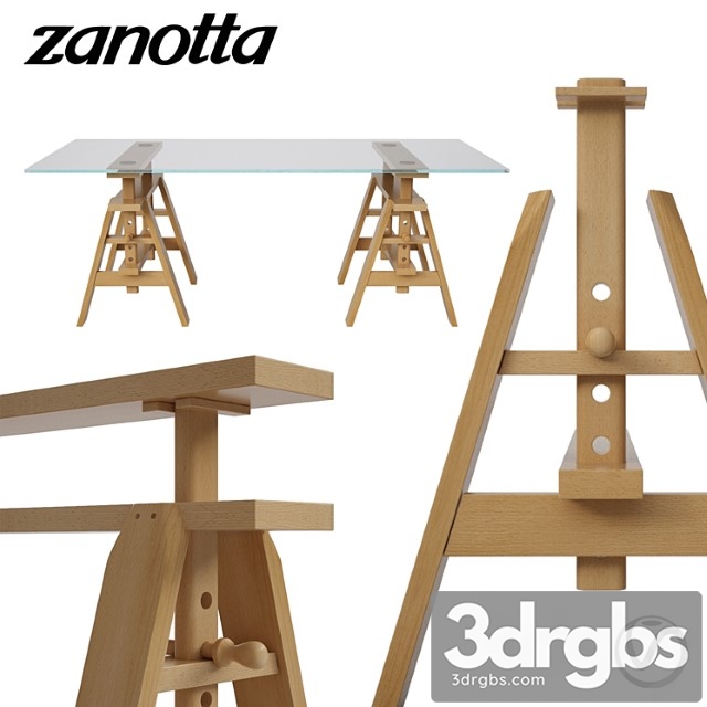 Zanotta leonardo table 2 3dsmax Download - thumbnail 1