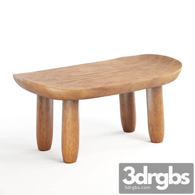 Zara home bowed low stool - thumbnail 1