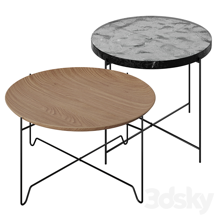 Zara Home Coffee Tables Set 3DS Max - thumbnail 1